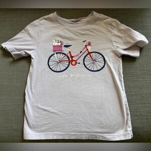 Hanna Andersson Slim Fit Graphic T-Shirt, Une Bicyclette, Size 6/7